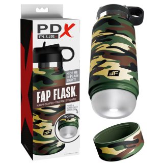 PDX Plus Fap Flask Happy Camper - Frosted/Camo